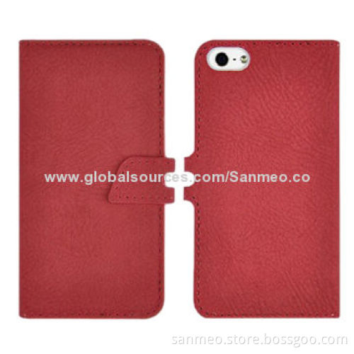 Luxury Leather Mobile Phone Case for iPhone 5/5s, Perfectly Fits the Shape, Multi-colorNew